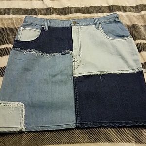 NWT Soul Patch Denim Skirt